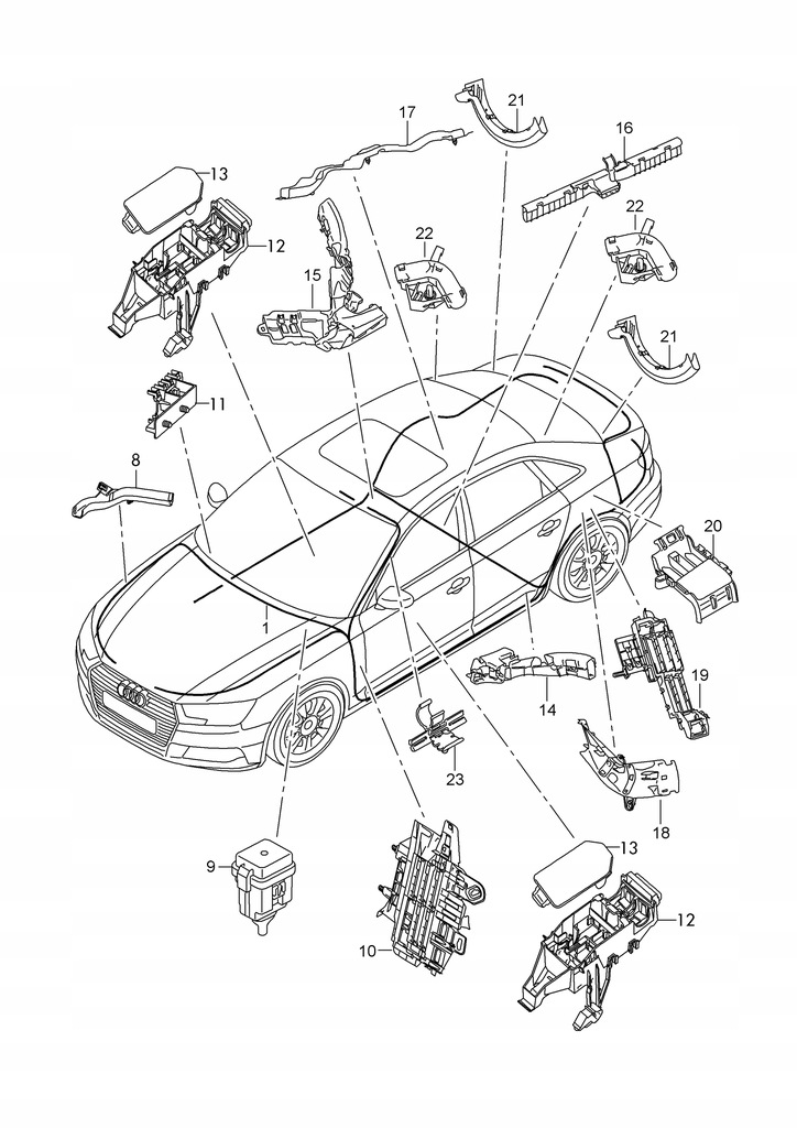 фото №11, 8w0971824aq кронштейн канал трубопровід a5 f5 8w