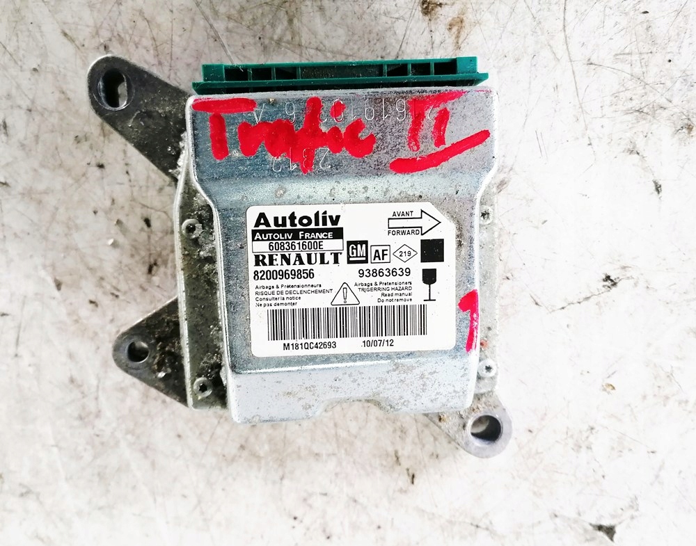 фото №1, Renault trafic ii 12r модуль подушка безопасности 8200969856