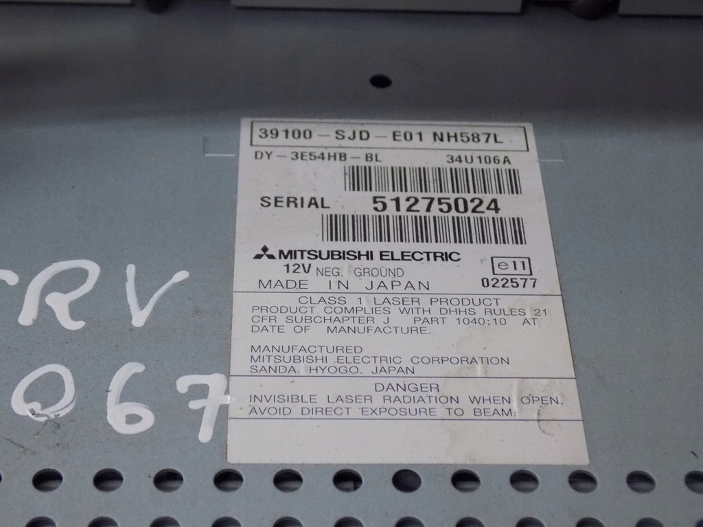 фото №8, Honda fr-v 04-09 радіо заводський 39100-sjd-e01