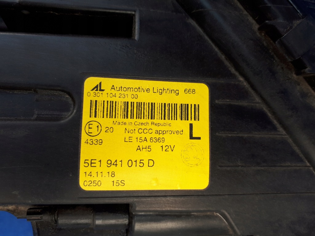 фото №7, Skoda octavia iii lift 16-20 2016-2020 full led фара лампа левая