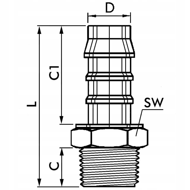 фото №1, Granit e-getk-12-3/8-pa соединитель прямые - разъём