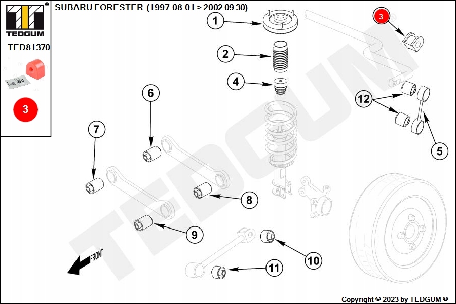 фото №9, Tedgum ted81370 подвеска, стабилизатор