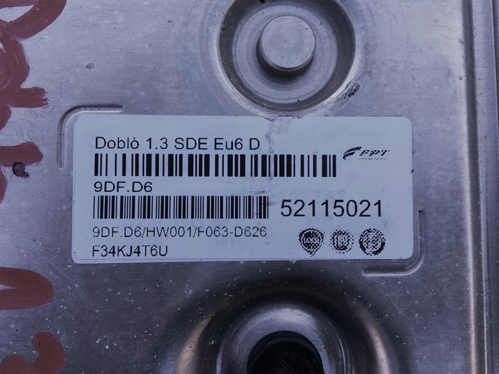 фото №5, Fiat doblo бортовой компьютер ключ bsi 1.3 eu6 18-