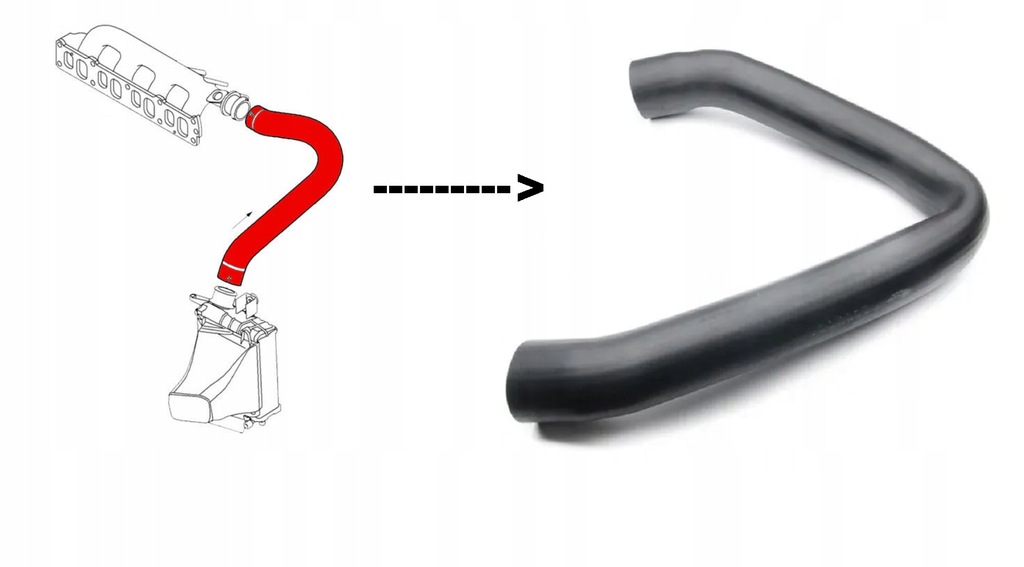 фото №1, Wąż turbo интеркулер alfa romeo 156 1,9 jtd