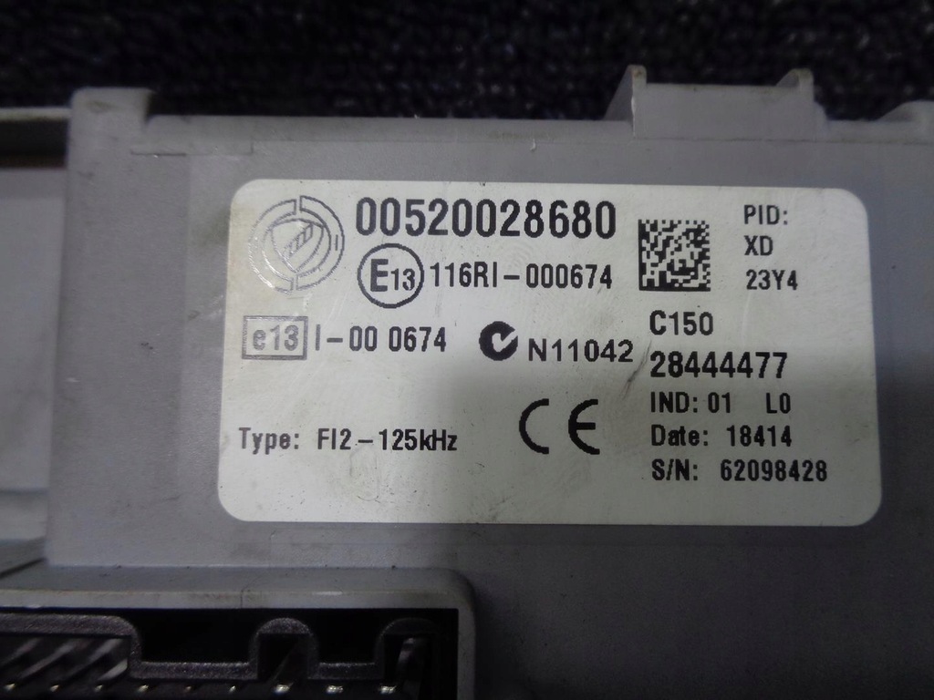 фото №8, Бортовий комп'ютер замок запалювання bsi fiat doblo 2 ii 1.3 16v m-jet euro 5+ 2010-