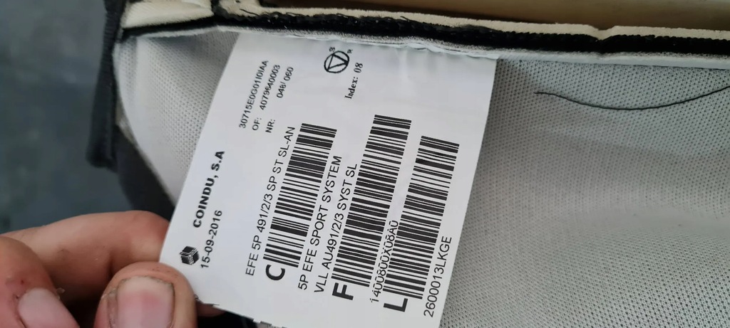 фото №7, A4 b9 8w спинка обшивка сиденье материал soul sline левый a5 8w 8w0881805e