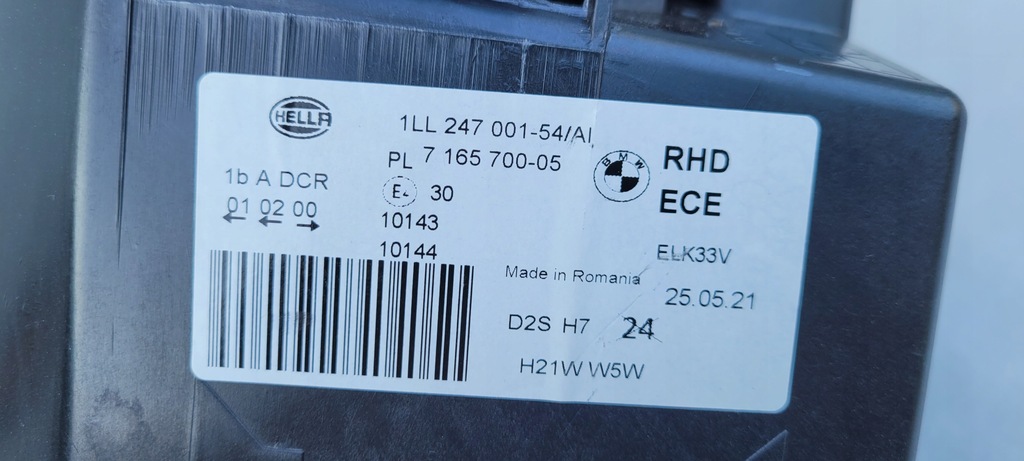 фото №7, Bmw z4 e85 7165700-05 фара bi ксенон правый