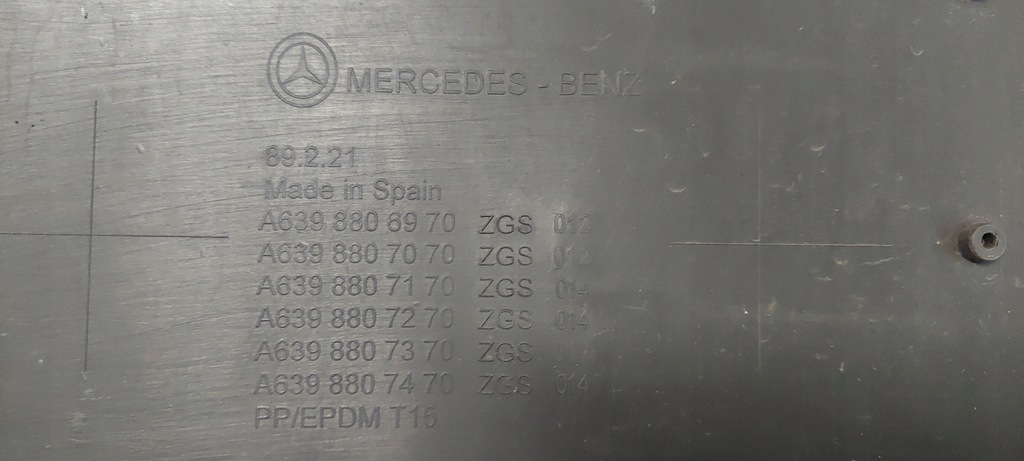 фото №12, Mercedes w639 lift viano vito бампер передний перед sprysk