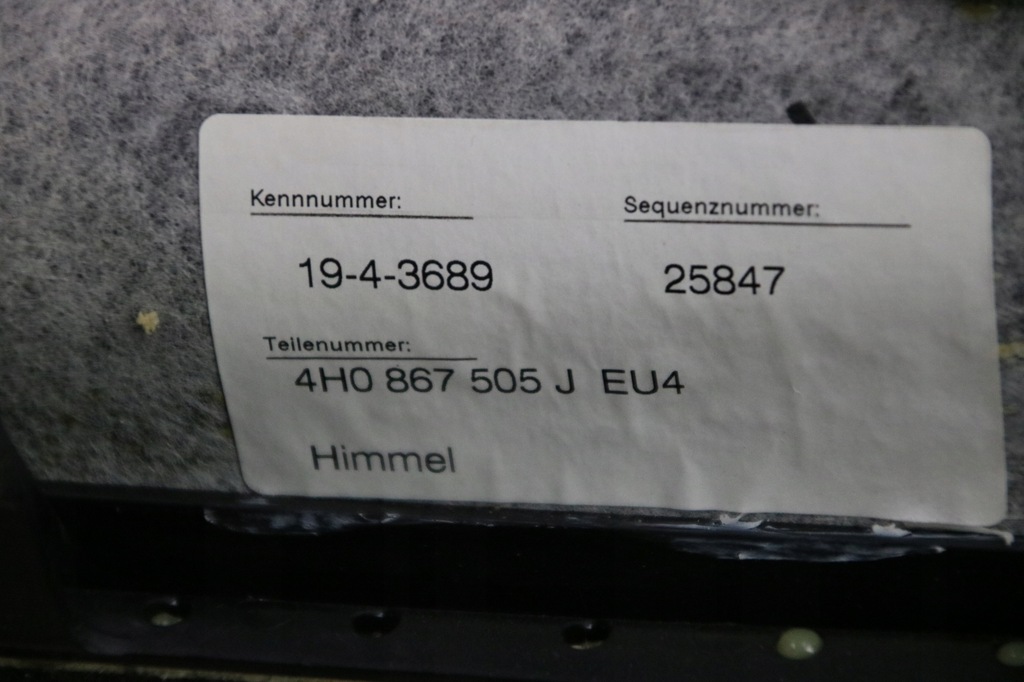 фото №9, Audi a8 d4 4h стеля czarna стійки комплект