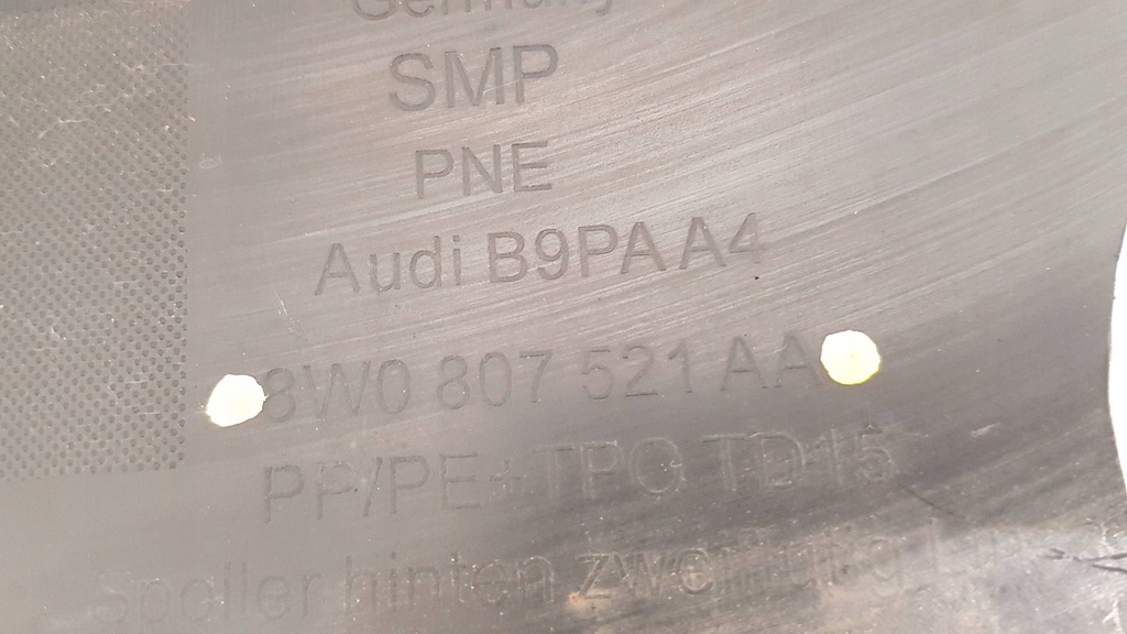 фото №8, Audi a4 s4 b9 8w lift спойлер диффузор бампера задняя хороший