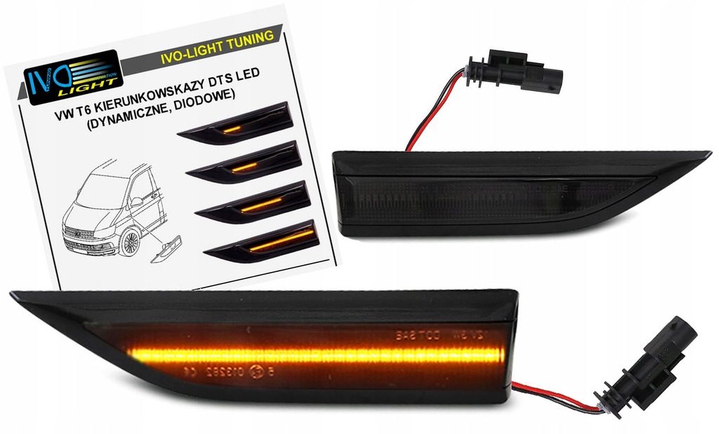 фото №1, Vw transporter t6 поворотник поворотники боковой led