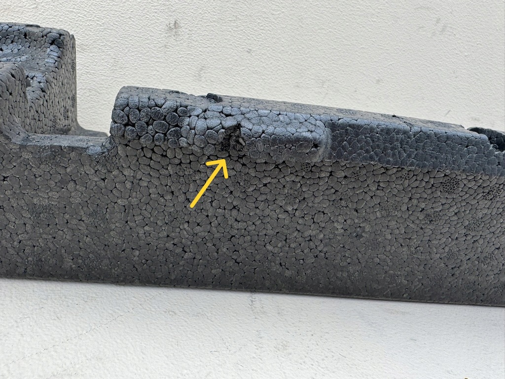 фото №10, Jaguar f-pace x761 пена абсорбер бампера перед hk83-17e898-c