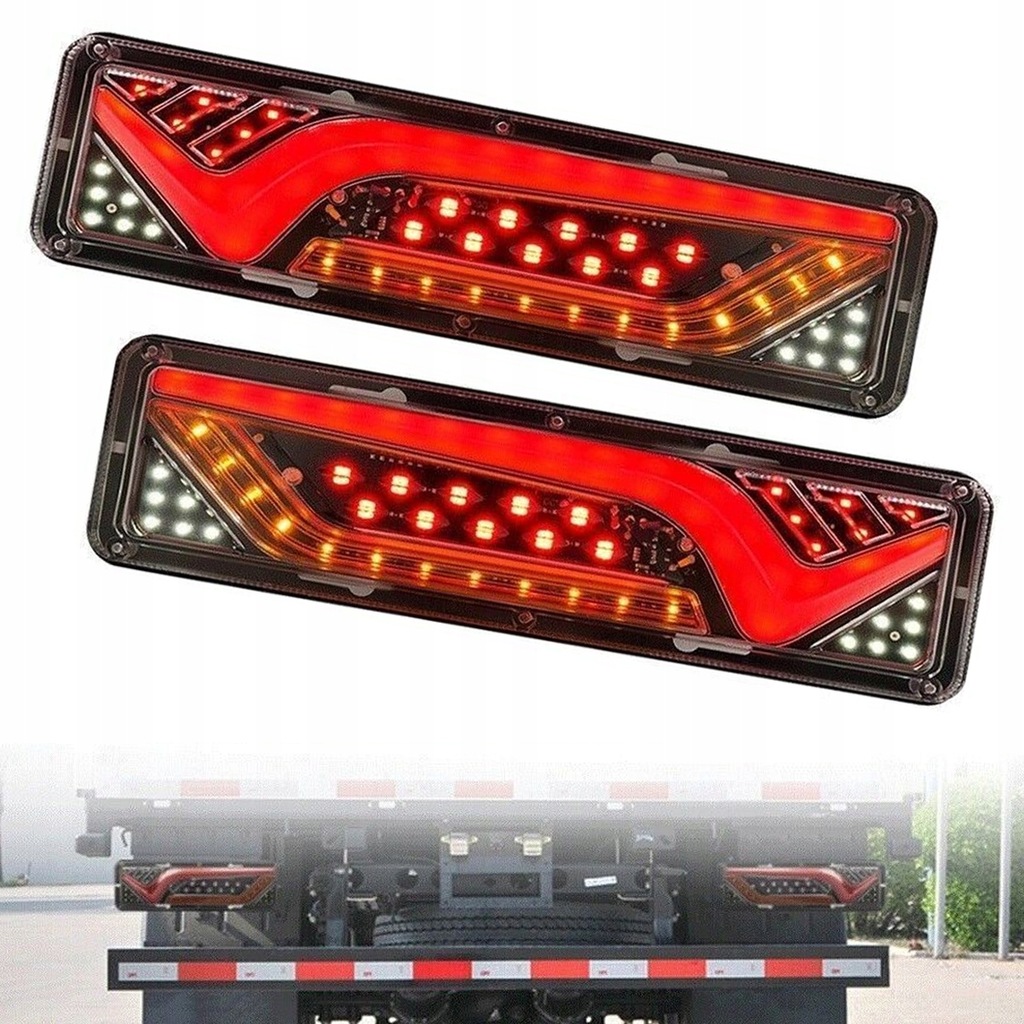 фото №1, Лампи задні причепа комбінований led 12v/24v набір 2szt