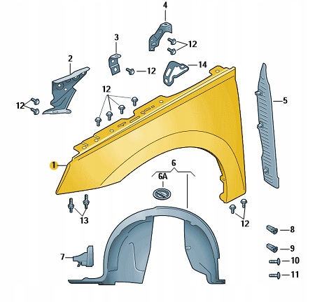 фото №10, Крыло левый перед 657821105 новый оригинал skoda scala