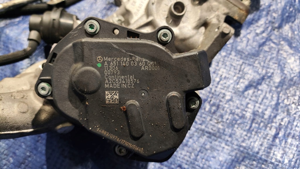 фото №13, Клапан egr kompletny радиатор датчик шланг mercedes w212 2.2 cdi om651