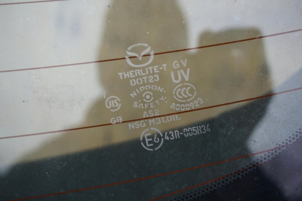 фото №11, Mazda 3 bl крышка багажника багажник 34k стекло белый nr.48