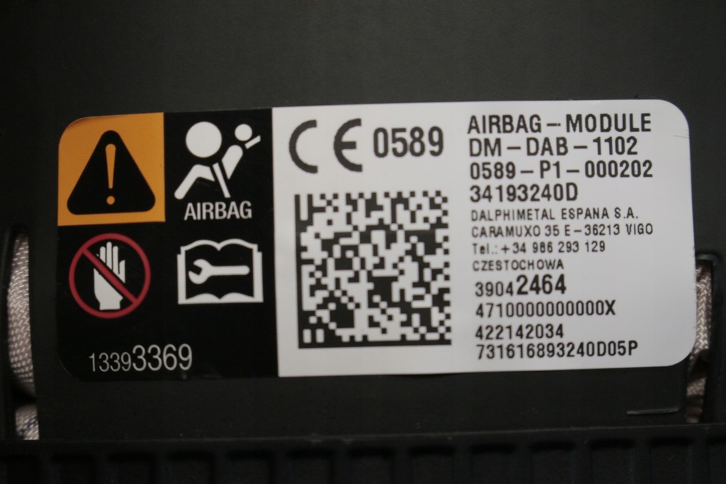 фото №8, Шторка безопасности воздушная левая opel insignia a hb 13393369