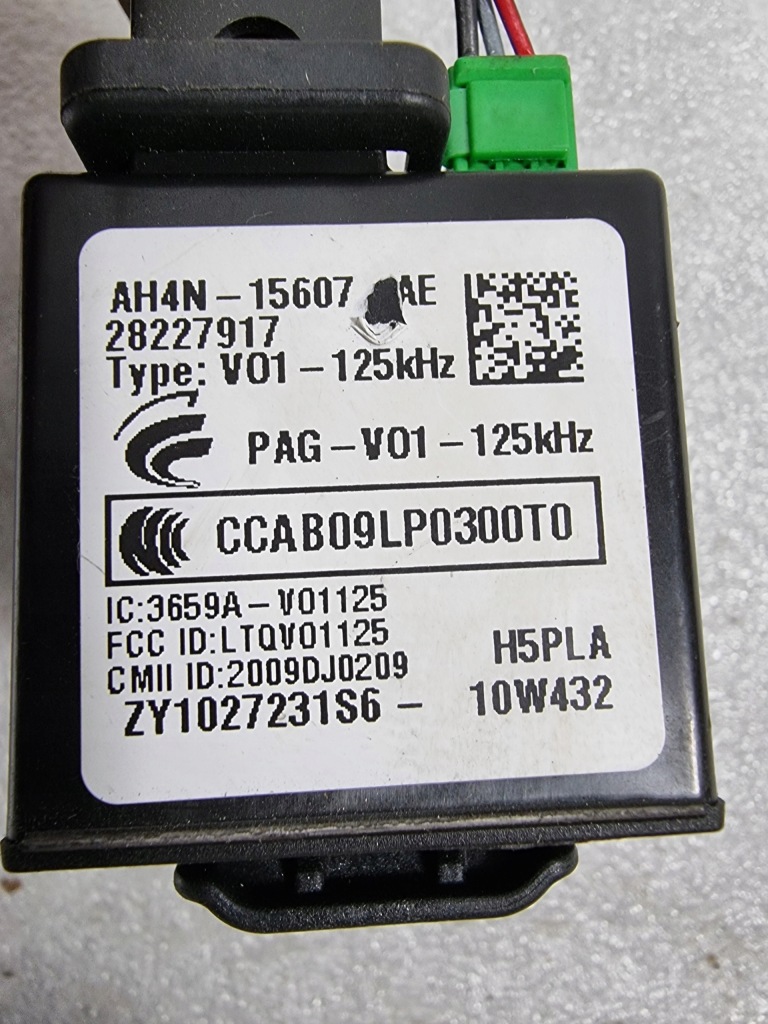 фото №4, Модуль считыватель замка зажигания ключа volvo v60