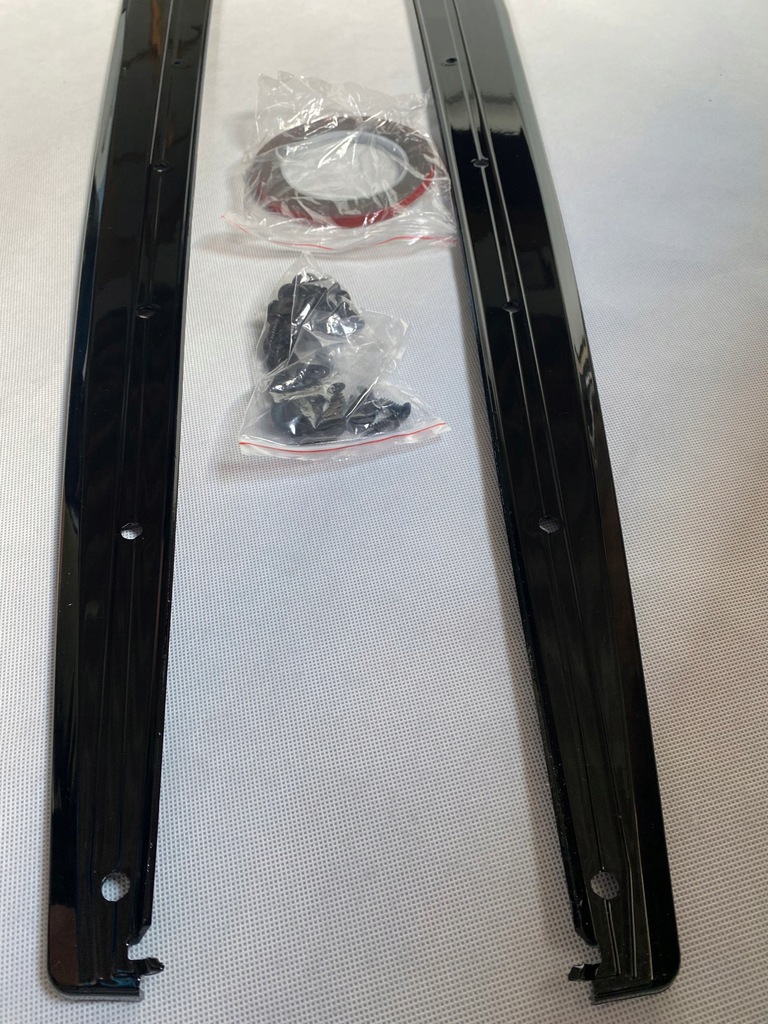 фото №11, Накладки поріг накладки порогові pod пороги podproża bmw f30 f31 чорний блиск