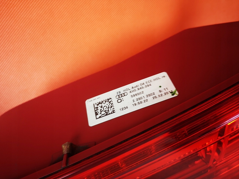 Audi a8 4h фары задний led комплект 4h0945093 / 094 / 095 / 096 Оригинал