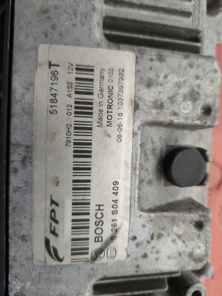 фото №1, Alfa romeo бортовой компьютер блок управления двигателя 0261s04409