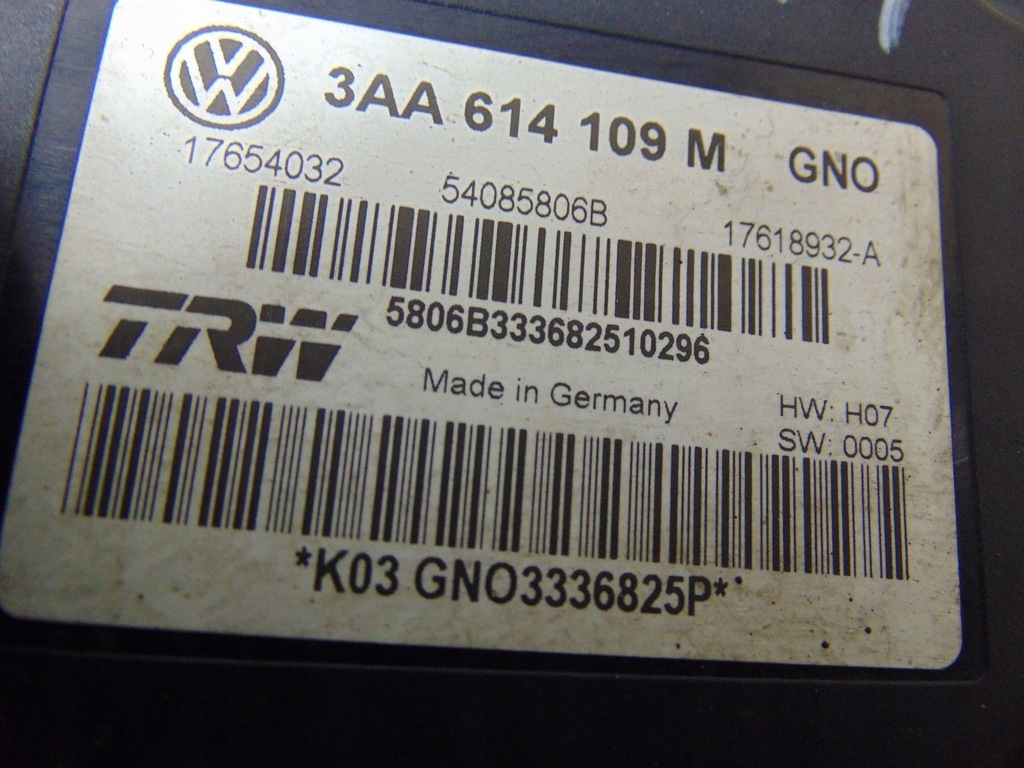 фото №16, Насос abs vw passat b7 1.6 tdi 3aa614109m