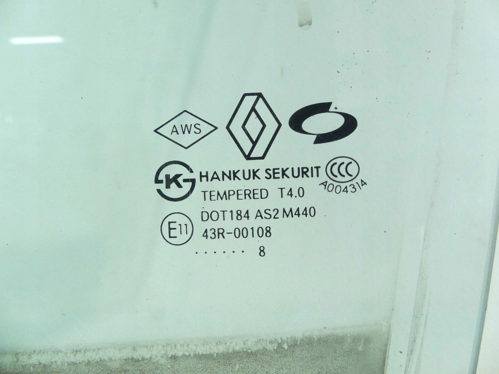 фото №2, Стекло дверь перед левая renault koleos i 08r