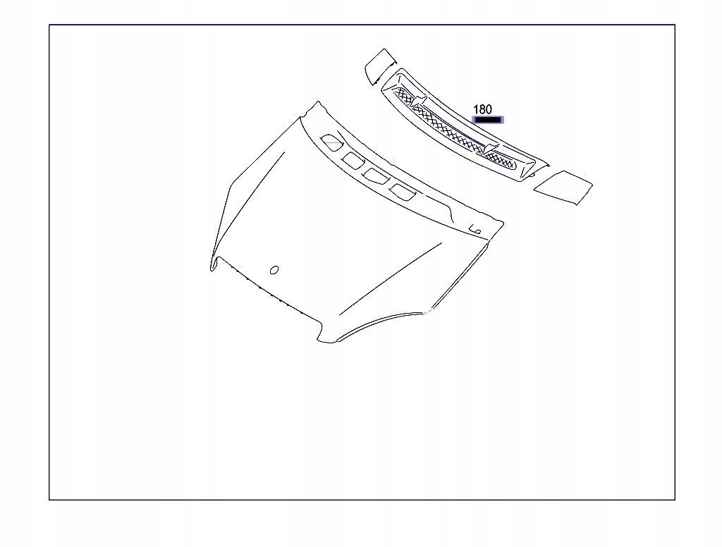 фото №9, Жабо накладка решётка впуск mercedes a klasa w169 04-12r hq top