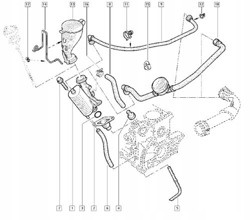 фото №10, Основание вентиляция картера масла trafic megane scenic ii espace iv 1.9dci 8200706114