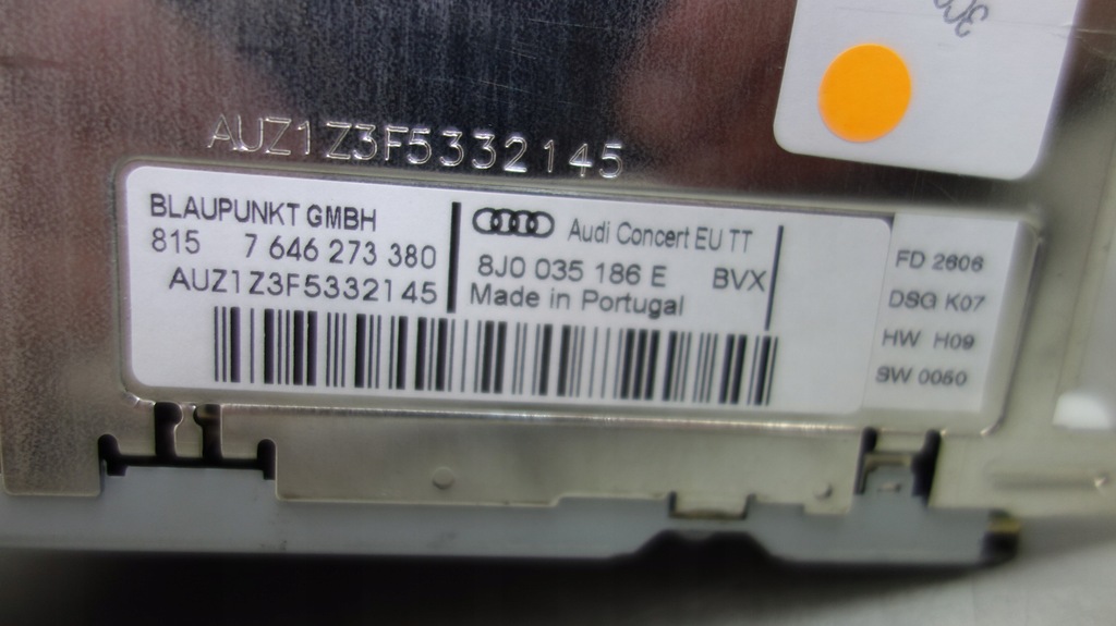 фото №3, Audi tt 8j радіо cd concert 8j0035186e