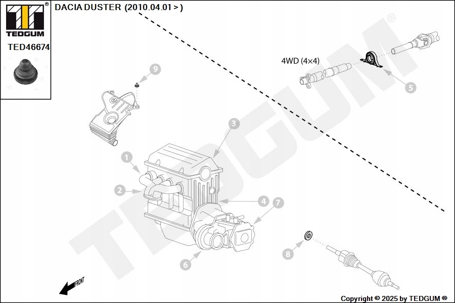 Кронштейн фильтра воздуха dacia renault Доставка