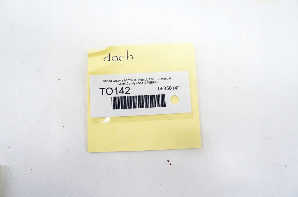 фото №7, To142 skoda octavia iv крыша kombi lf9e/9p