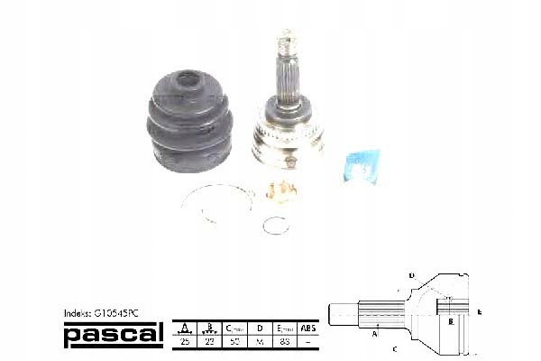 Набір шарнір привідного pascal kmb637 151471 Ціна