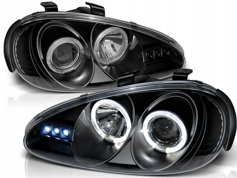 фото №1, Лампы фары mazda mx3 1991-1998 кольца led black