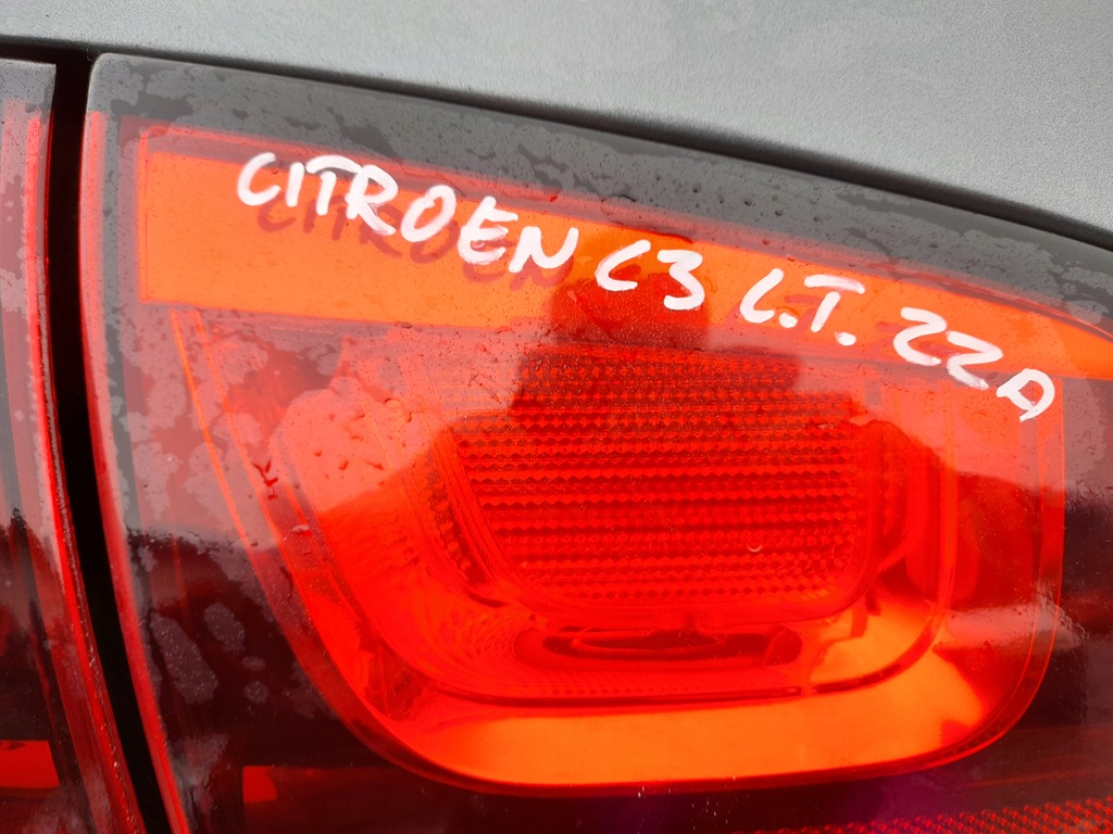 фото №5, Citroen c3 ii лампа левый задняя левая задняя крышка багажника