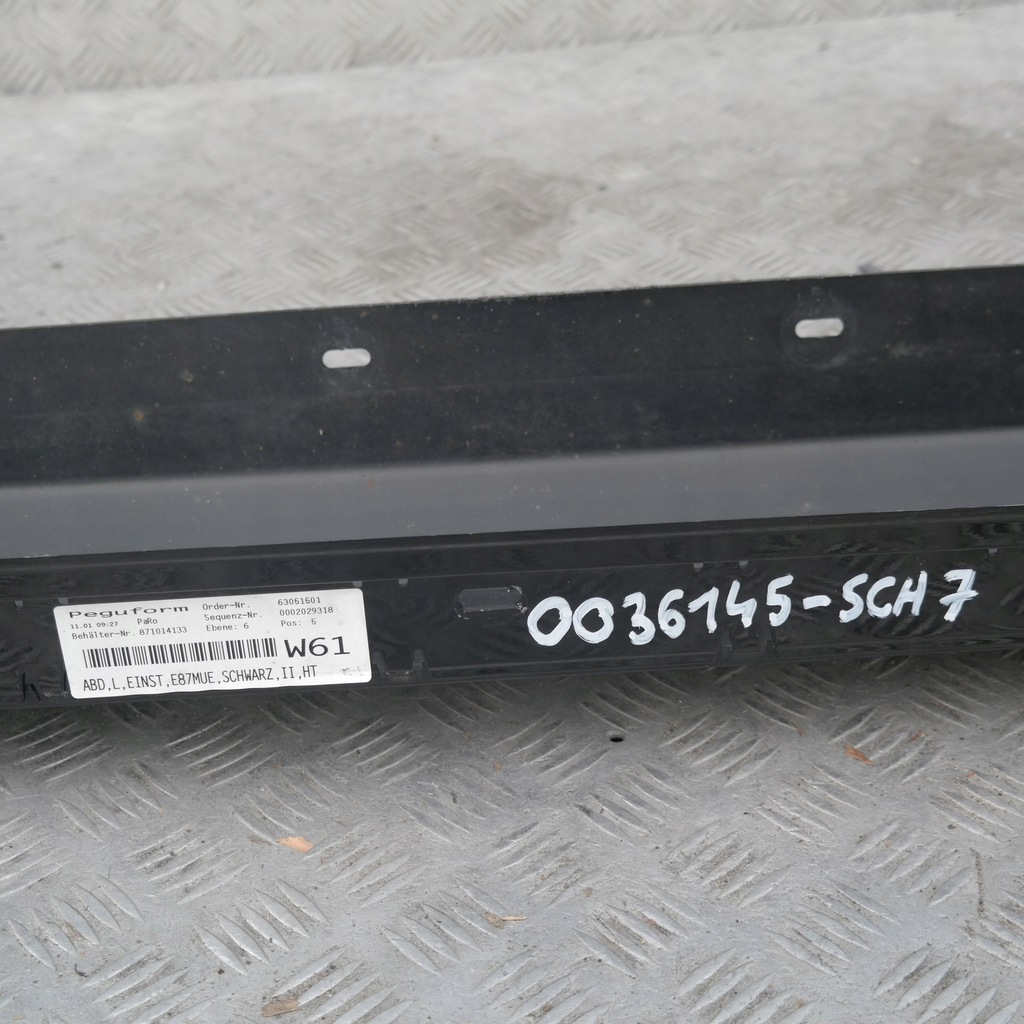 фото №9, Bmw оригинальный номер 51770036145 молдинг порог l