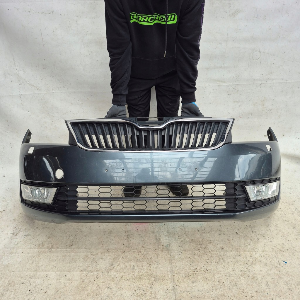 фото №1, Skoda rapid 12-17 бампер перед передний sprysk 5ja807221b