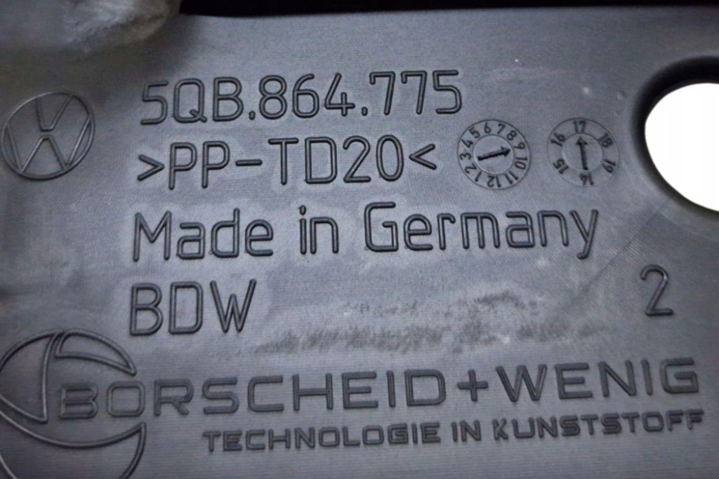 фото №9, Другое запчасти внутреннее vw tiguan 5n_ 5q1864777c 2.0l дизель 110kw 2017