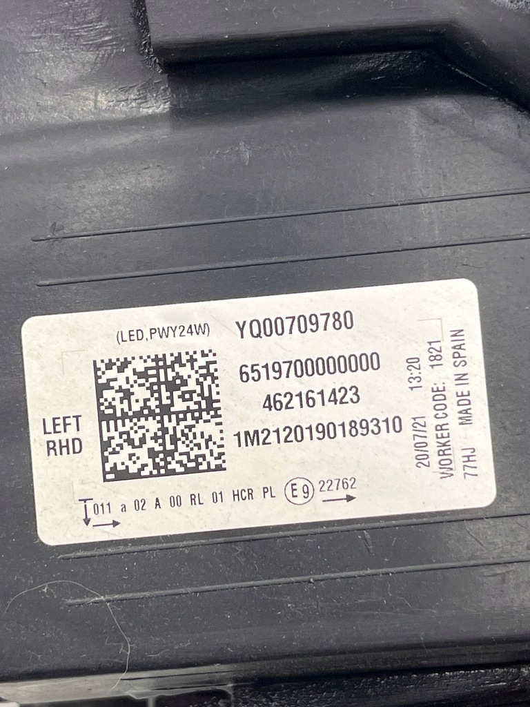 фото №13, Opel crossland x 2021 перед сторона ліва лампа передня rhd yq00709780