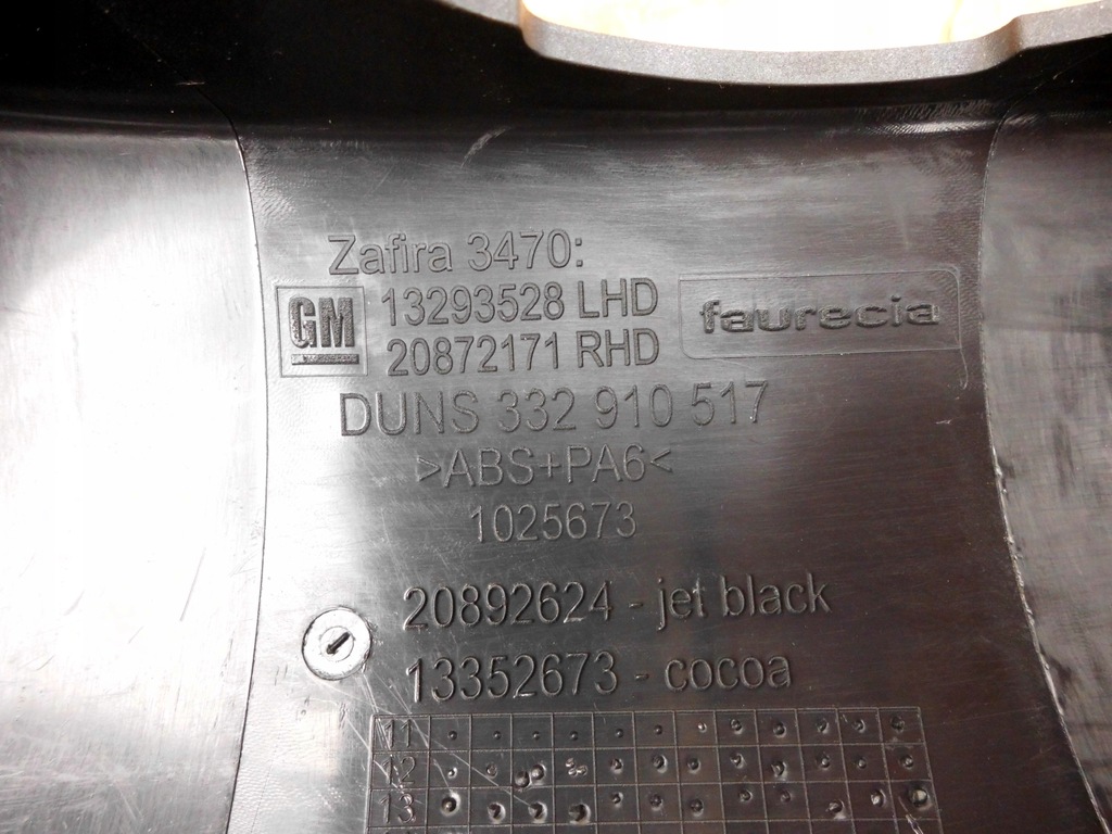 фото №5, Opel zafira c корпус защита колонки рулевого 13293529