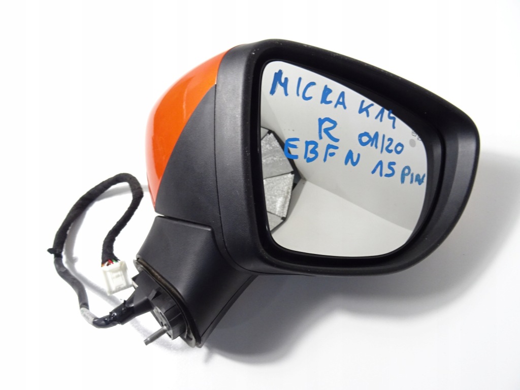 фото №12, Micra k14 зеркало правое камера 15pin ebfn 2016-