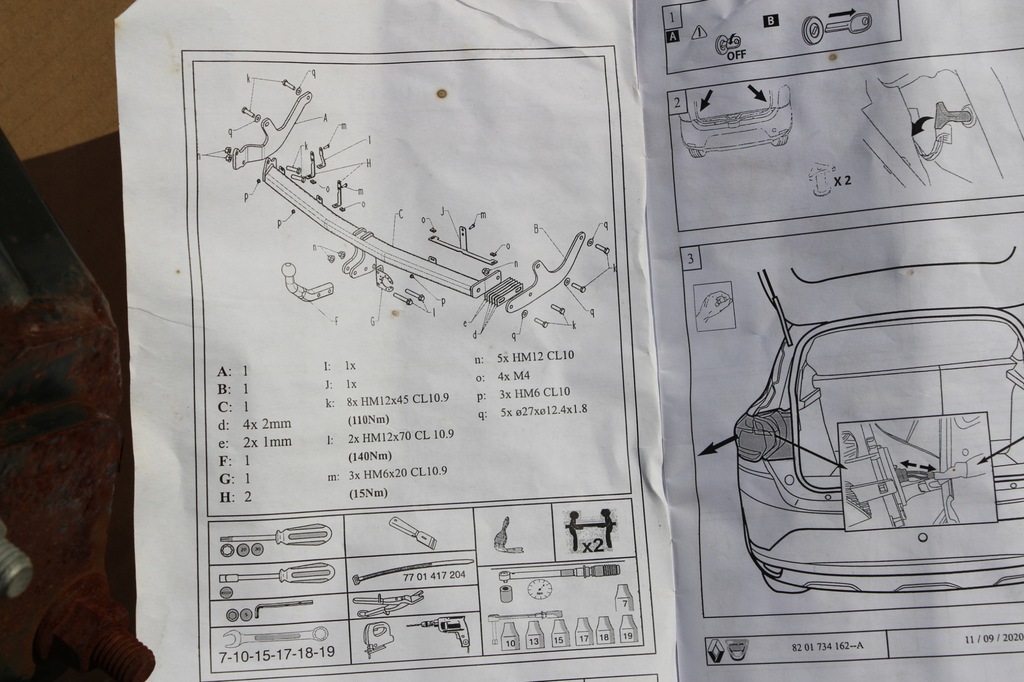 фото №7, Oryg dacia logan ii sandero iii 3 stepway hak буксировочный 2020-2025