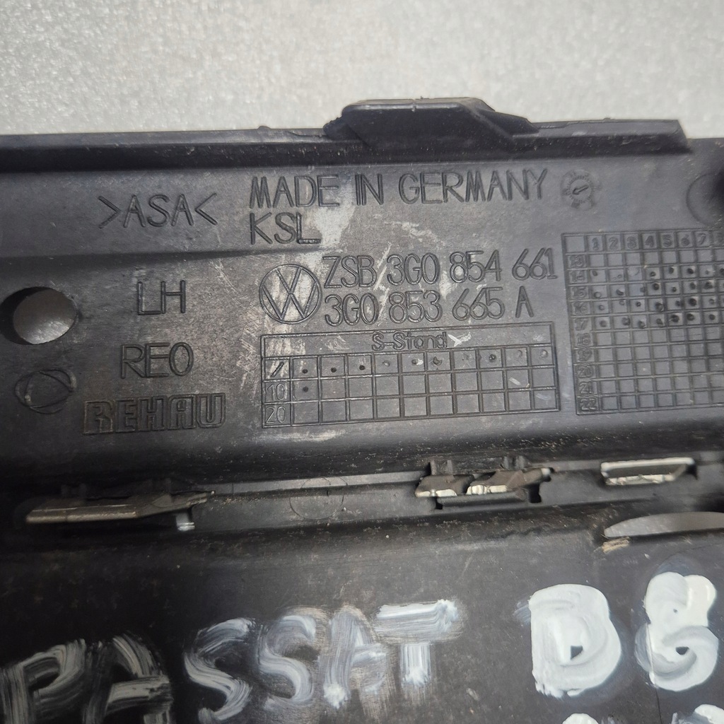 фото №9, Решітка ліва права бампера перед vw passat b8 3g0853665a 3g0853666a