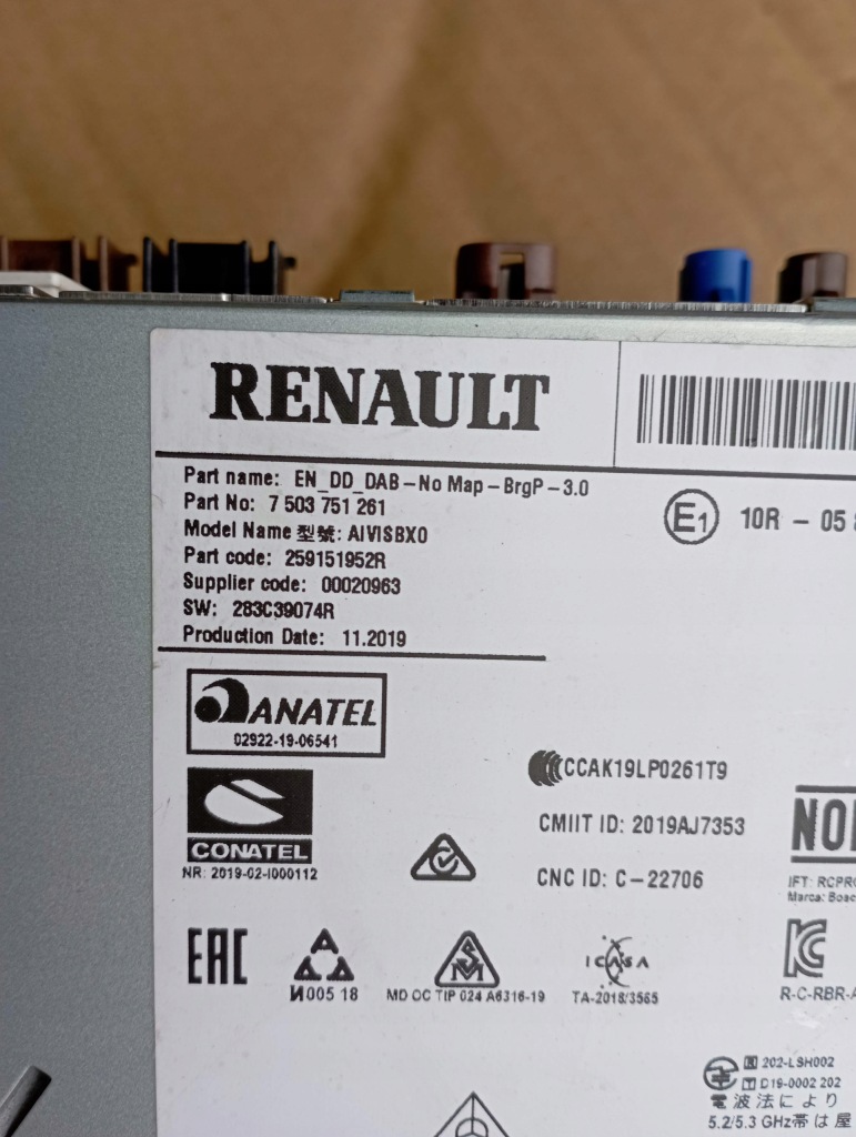 фото №7, Renault zoe радіо дисплей екран 280346137r