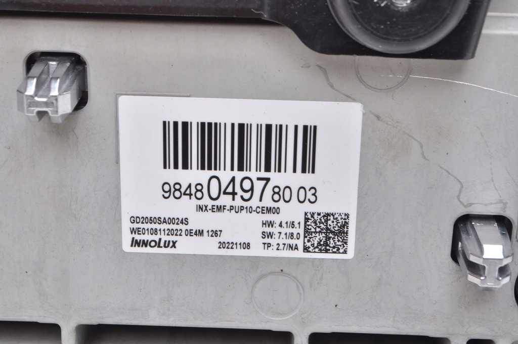 фото №9, Opel astra l 1.2 экран навигационный дисплей счетчик приборы 9848049780