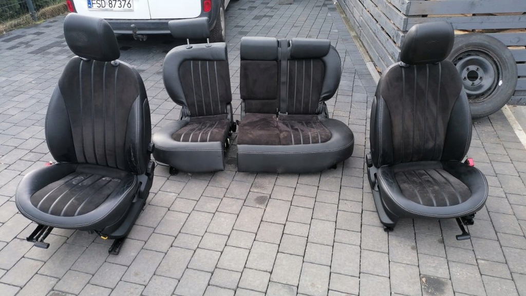 фото №1, Сидіння заднє сидіння обшивки шкіра alcantara delta iii