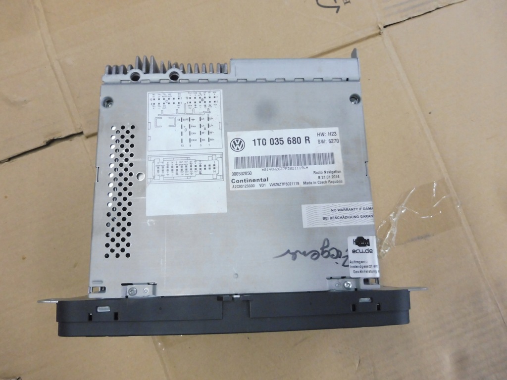 фото №2, Volkswagen vw cc b7 2012-2016 радіопрогравач радіо навігація 1t0035680r