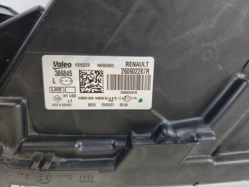 фото №8, Лампа левая фара dacia duster ii 21- lift full led