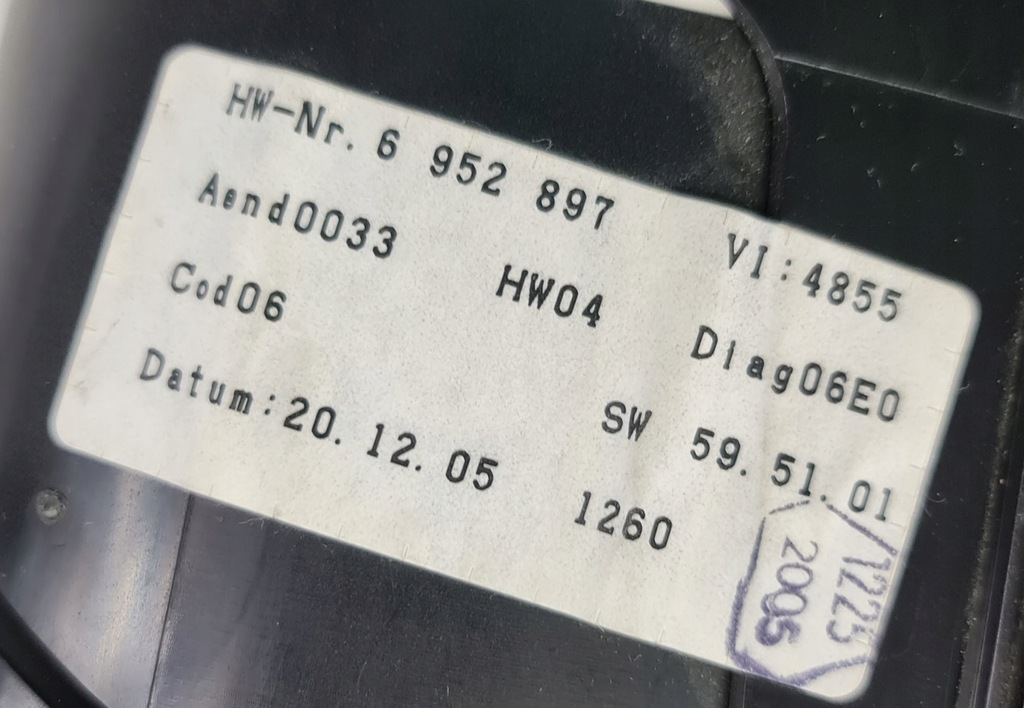 фото №7, Лічильник прилади bmw 5 e61 e60 6983153 europa