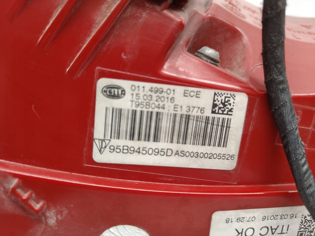 фото №8, Porsche macan 95b лампа задняя левая led оригинал europa 14-18